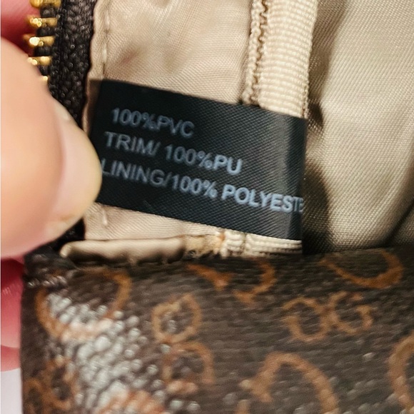 GUESS Monogram Brown and Tan Backpack - Picture 10 of 13